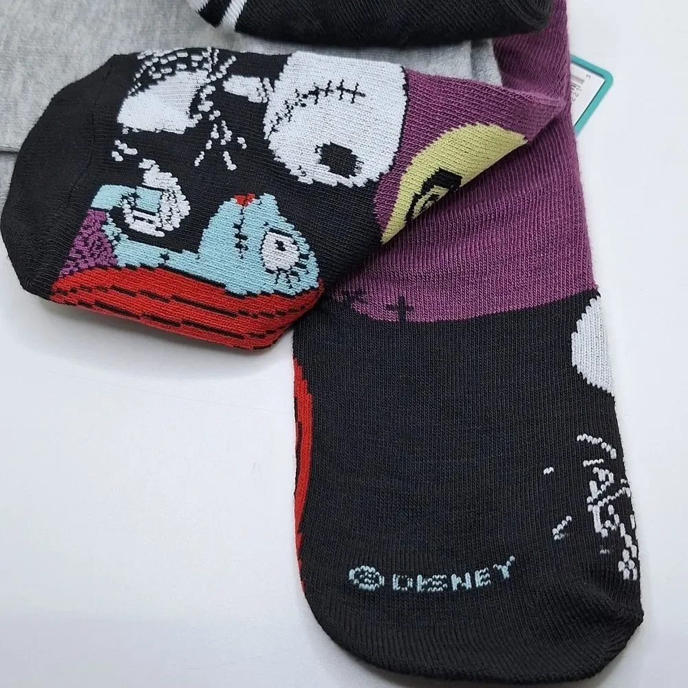 Nightmare Before Christmas Women's No Show Socks 3 pair